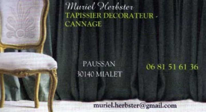 Carte de visite Muriel Herbster